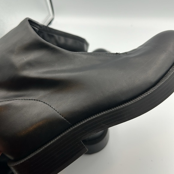 Zara Black over the knee boots flat low heel Sz42 - Picture 9 of 11